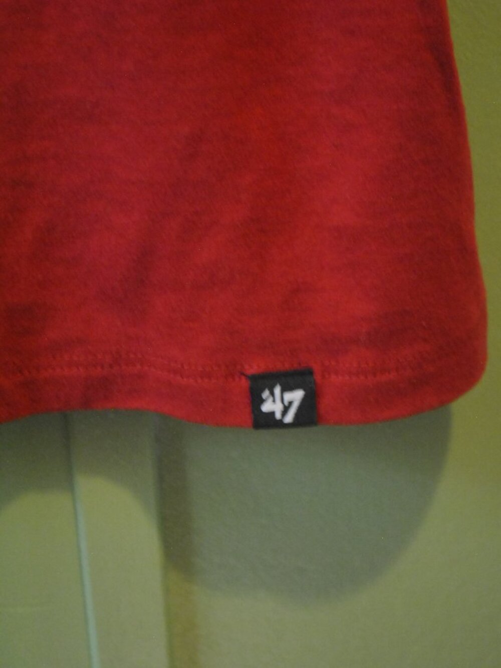 Kansas City Chiefs ’47 Brand Womens Large Red V Neck NFL T Shirt Tee 140 - Picture 5 of 8